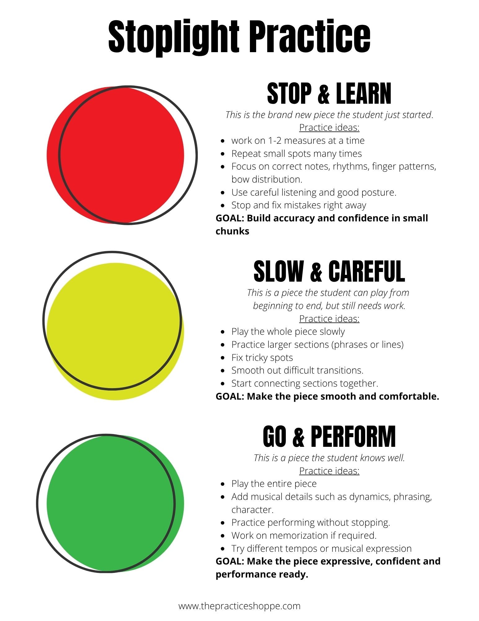 Stoplight Practice System (Digital Download) – The Practice Shoppe