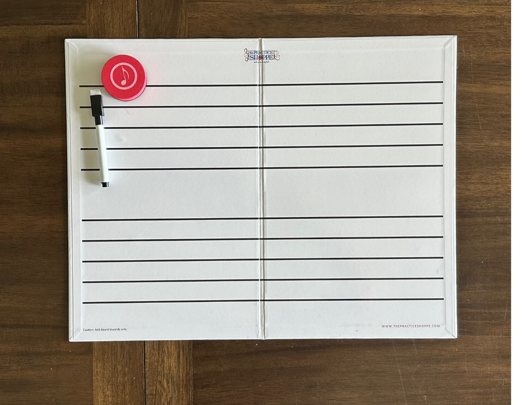 Foldable Music Staff Magnetic White Board