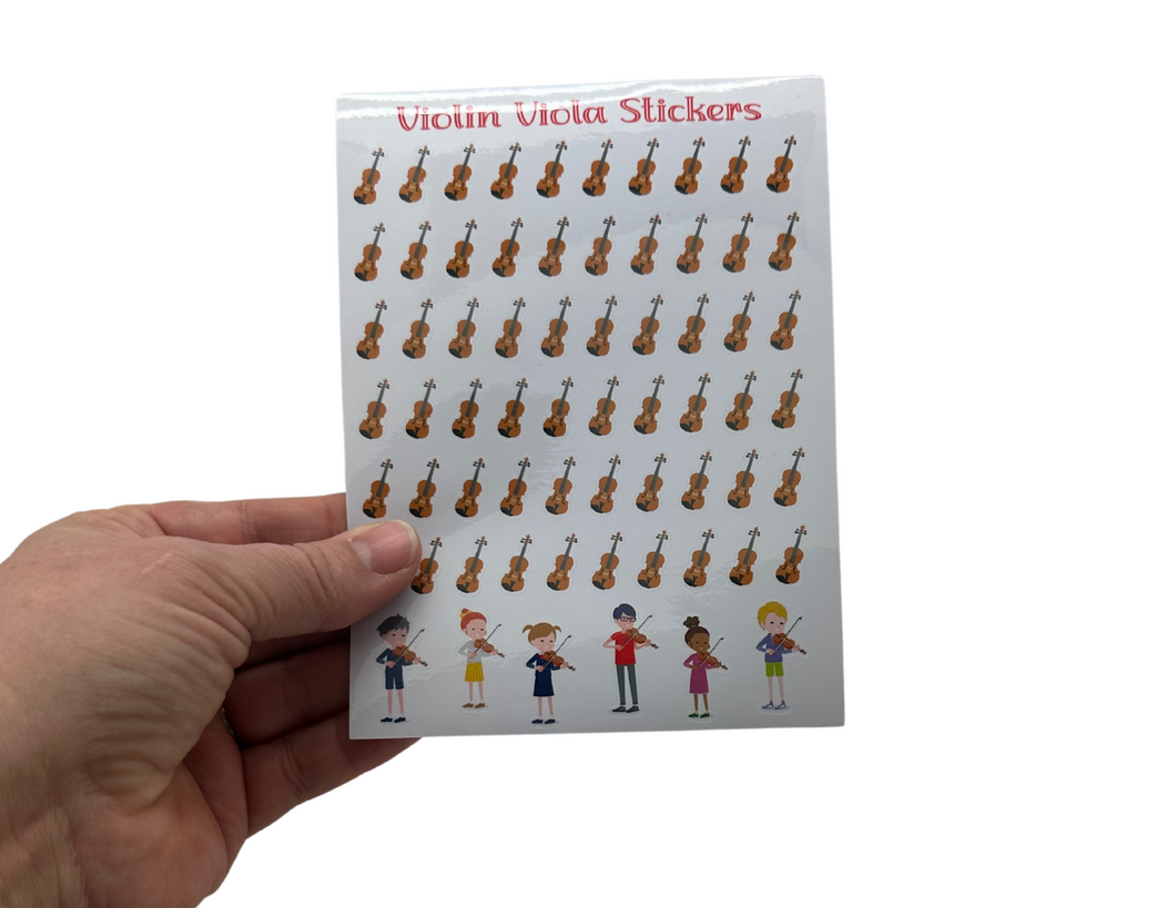 Violin Viola Stickers