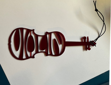 Load image into Gallery viewer, Violin Acrylic Ornament
