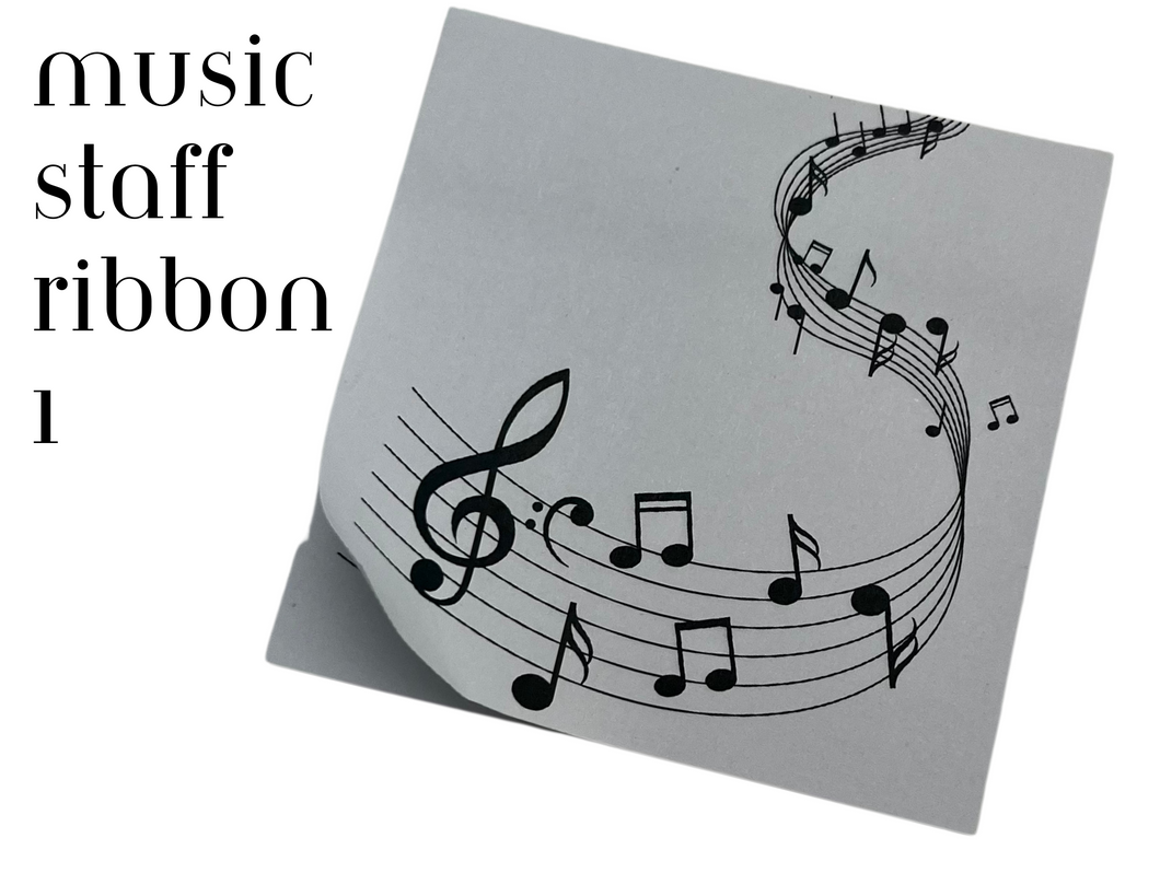 Music Sticky Note - Music Staff Ribbon 1