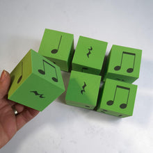 Load image into Gallery viewer, Green Foam Basic Rhythm Dice - 2 inches