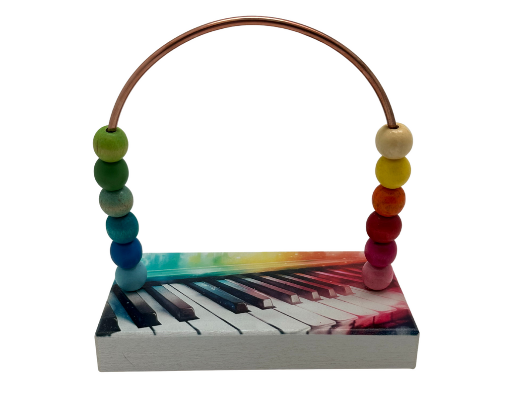 Music Piano Rainbow Bead Counter