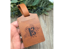Load image into Gallery viewer, Floral Clef Baggage Tag