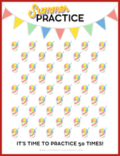 Load image into Gallery viewer, Summer Shave Ice Practice Charts (Digital Download)