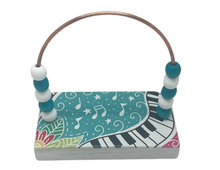 Load image into Gallery viewer, Piano Doodle Turquoise Bead Counter