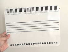 Load image into Gallery viewer, Staff Piano Alphabet White Board
