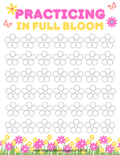 Load image into Gallery viewer, Practicing in Full Bloom Practice Charts (Digital Download)