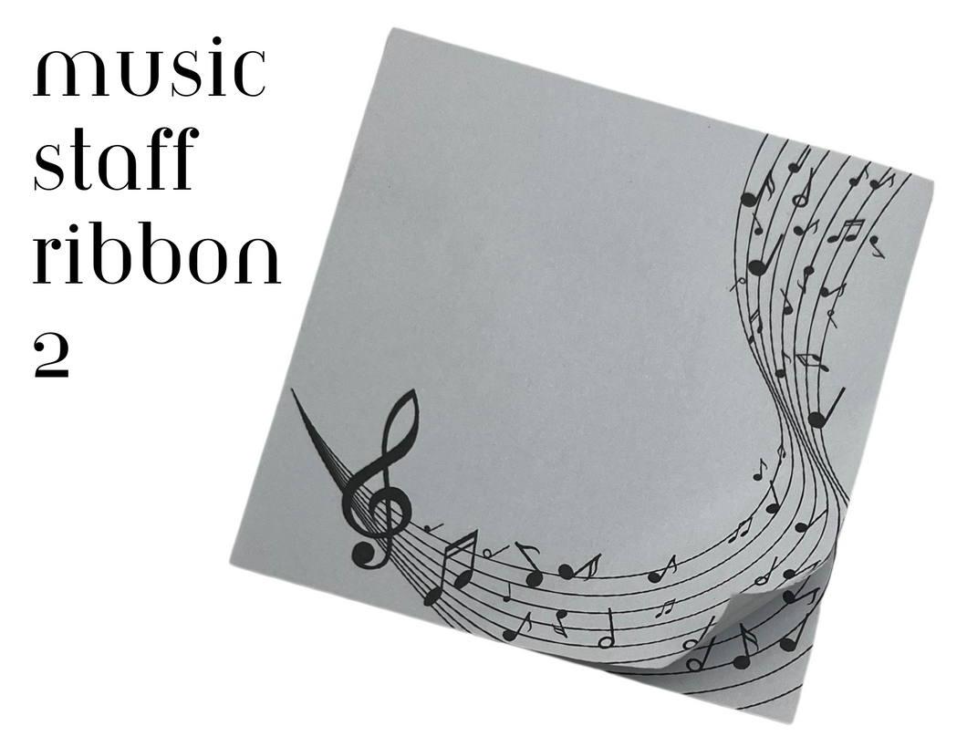 Music Sticky Note - Music Staff Ribbon 2