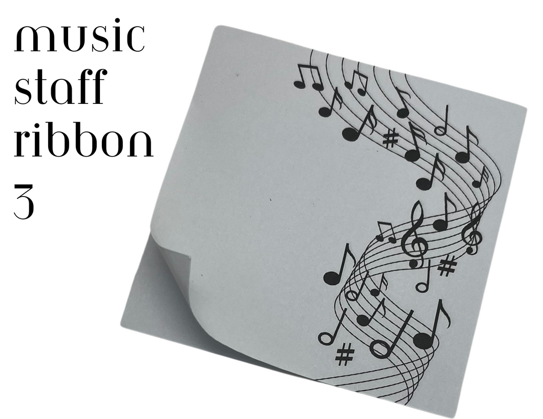 Music Sticky Note - Music Staff Ribbon 3