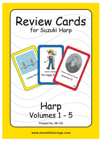 Harp Suzuki Review Cards for Volumes 1-5 - Large