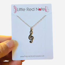 Load image into Gallery viewer, PS Stainless Steel Treble Clef Necklace