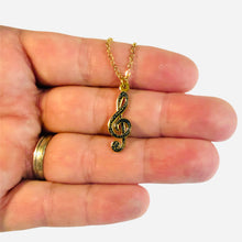 Load image into Gallery viewer, PS Stainless Steel Treble Clef Necklace