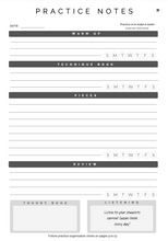 Load image into Gallery viewer, Yearly Practice Planner for Cellists