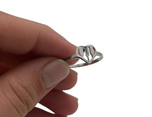 Load image into Gallery viewer, Stainless Steel Piano Heart Ring
