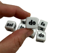 Load image into Gallery viewer, 16 mm Solfege Music Dice - Set of 8