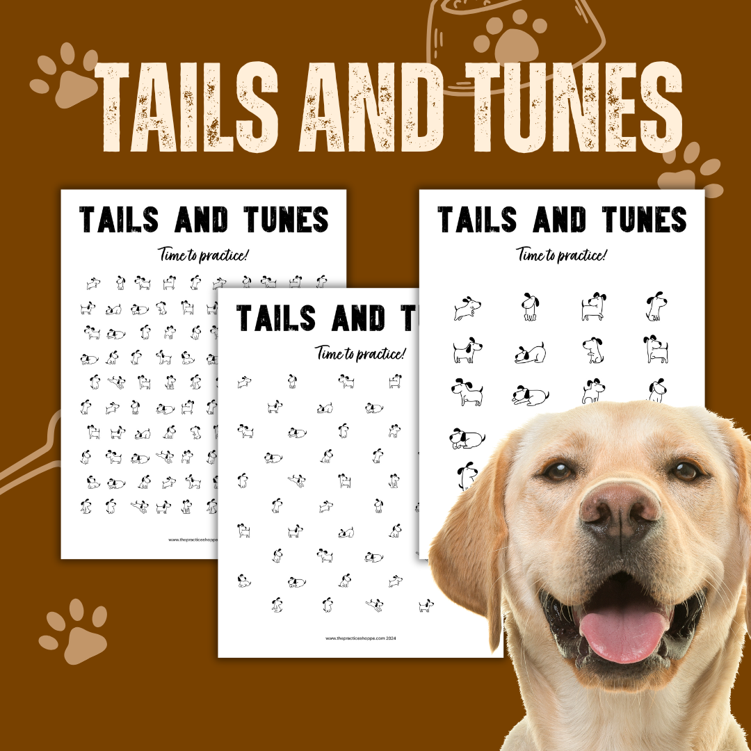 Tails and Tunes Practice Chart (Digital Download) The Practice Shoppe