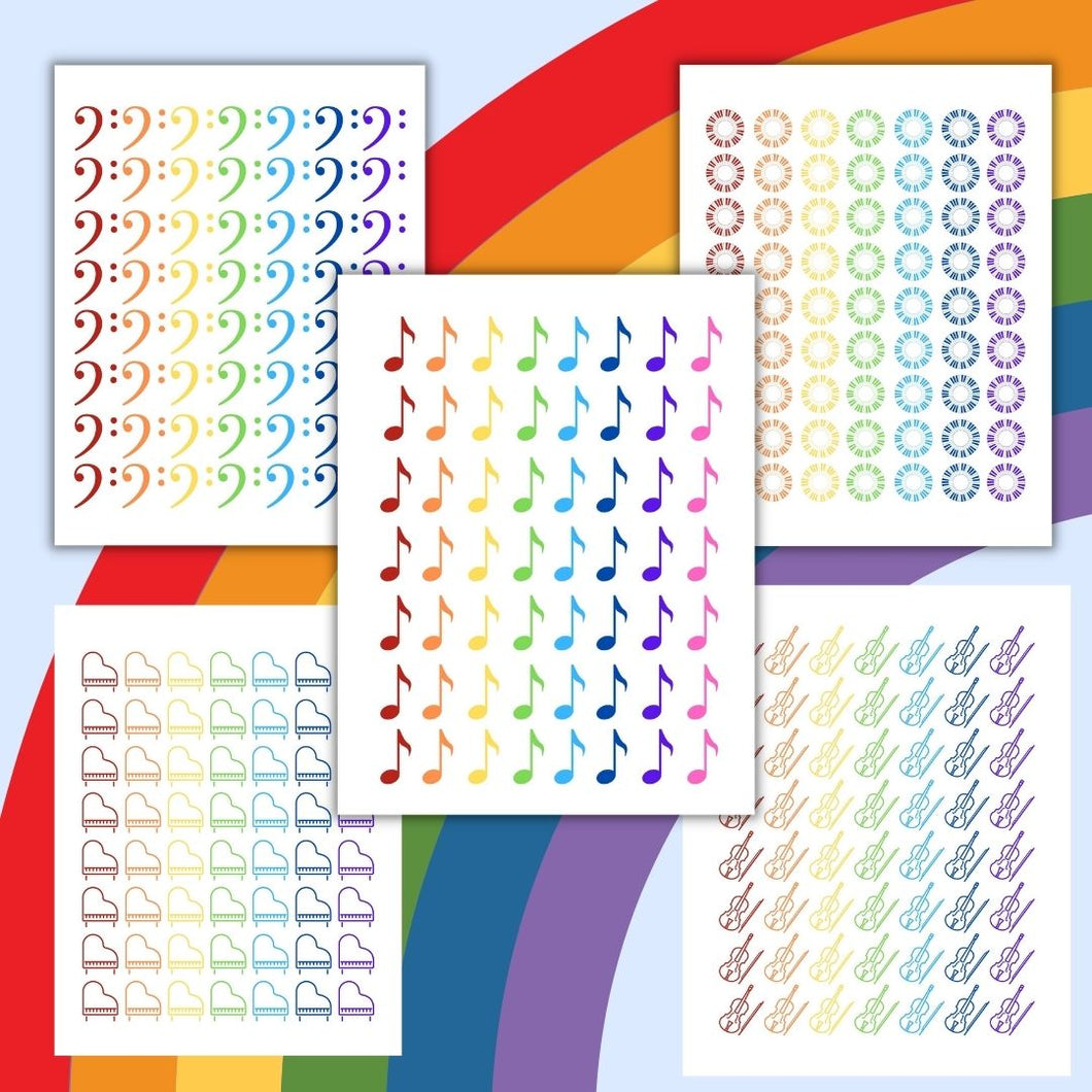 Rainbow Charts Bundle
