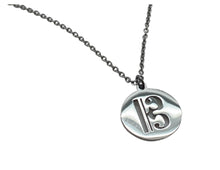 Load image into Gallery viewer, Stainless Steel Disc Alto Clef Necklace - Silver
