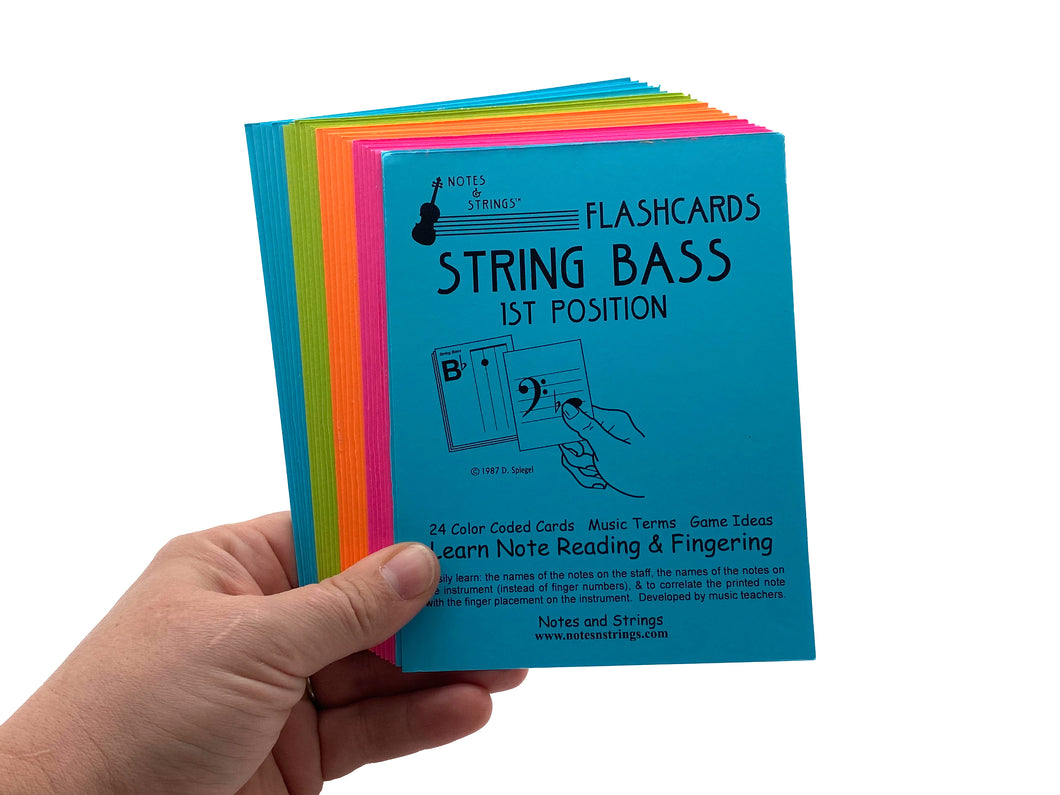 String Bass Regular Laminated Flashcards
