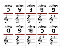 Load image into Gallery viewer, Basic Key Signature Dominoes (Digital Download)