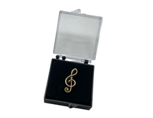 Load image into Gallery viewer, Treble Clef Lapel Pin
