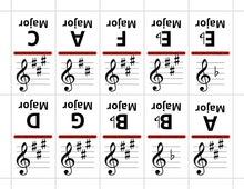 Load image into Gallery viewer, Basic Key Signature Dominoes (Digital Download)