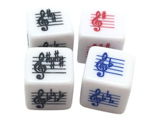 Load image into Gallery viewer, Key Signature Dice - Treble Clef - Sharps/Flats Basic/Advanced - Set of 4
