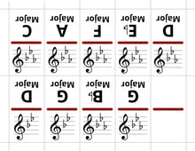 Load image into Gallery viewer, Basic Key Signature Dominoes (Digital Download)
