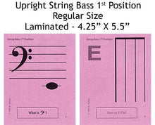 Load image into Gallery viewer, String Bass Regular Laminated Flashcards
