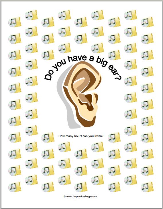 Big Ear Chart (digital download) – The Practice Shoppe