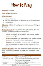Load image into Gallery viewer, Muszeek - Brown Rhythm Dice Game