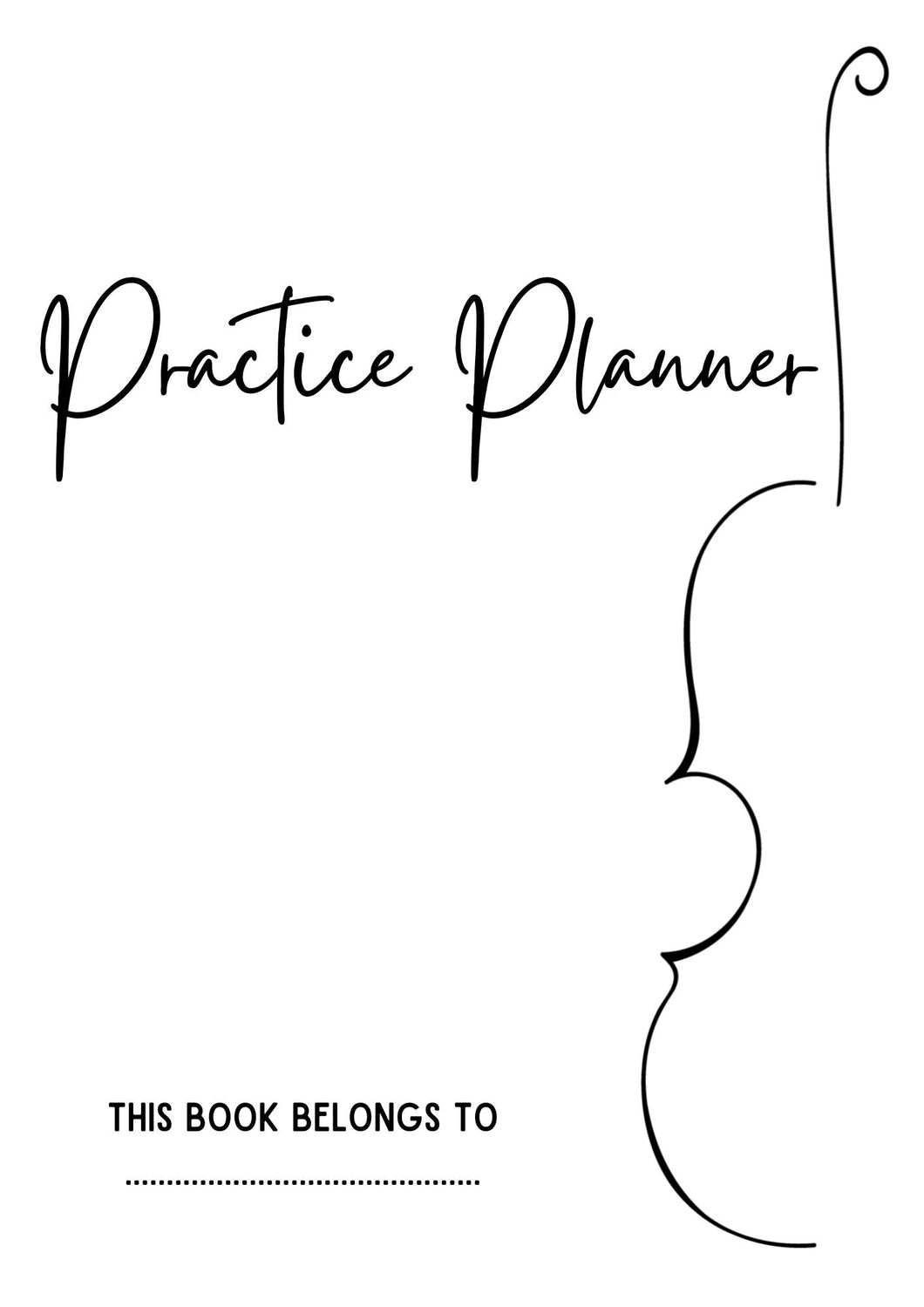 Yearly Practice Planner for Cellists