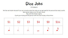 Load image into Gallery viewer, Dice Jobs - Red or Dark Green Dice Game