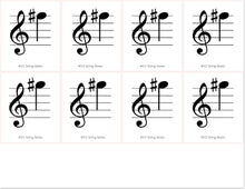 Load image into Gallery viewer, 10 Steps to Note Fluency for Violinists - 18 Sets of Flashcards (Digital Download)