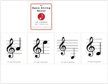 Load image into Gallery viewer, 10 Steps to Note Fluency for Violinists - 18 Sets of Flashcards (Digital Download)