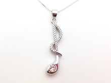Load image into Gallery viewer, 925 Sterling Silver Eighth Note Treble Necklace
