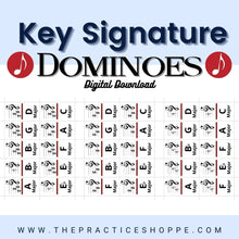 Load image into Gallery viewer, Basic Key Signature Dominoes (Digital Download)