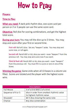 Load image into Gallery viewer, Muszeek - Dark Pink Rhythm Dice Game