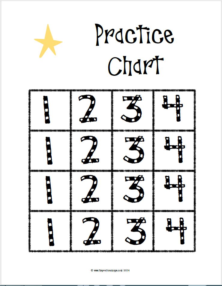 Practice Chart (digital download)
