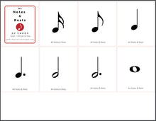 Load image into Gallery viewer, Notes & Rests Flashcards - 4 Sets of Flashcards (digital download)