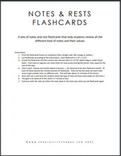 Load image into Gallery viewer, Notes & Rests Flashcards - 4 Sets of Flashcards (digital download)