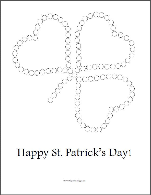 Happy St. Patrick's Day Shamrock (Digital Download)