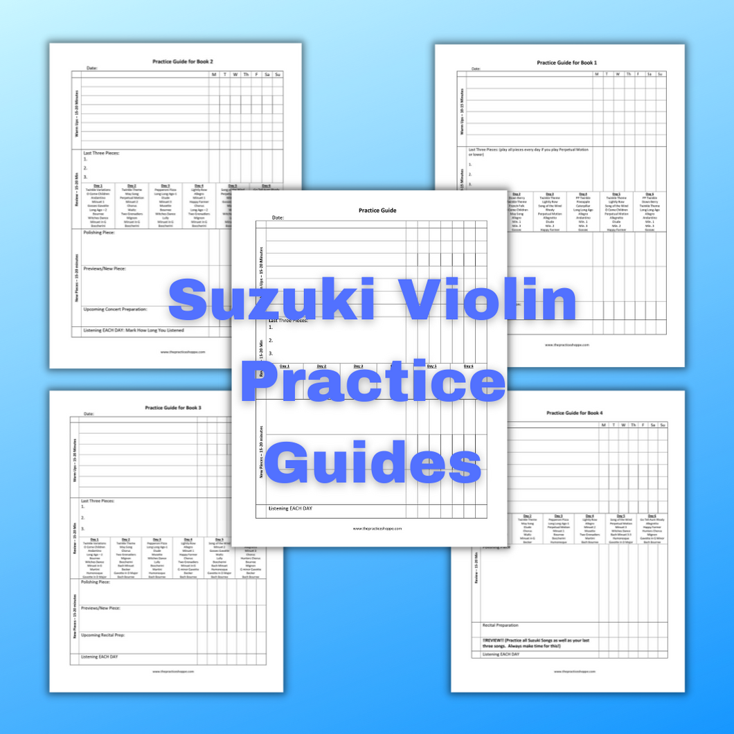 Suzuki Violin Practice Guide Bundle (Digital Download)