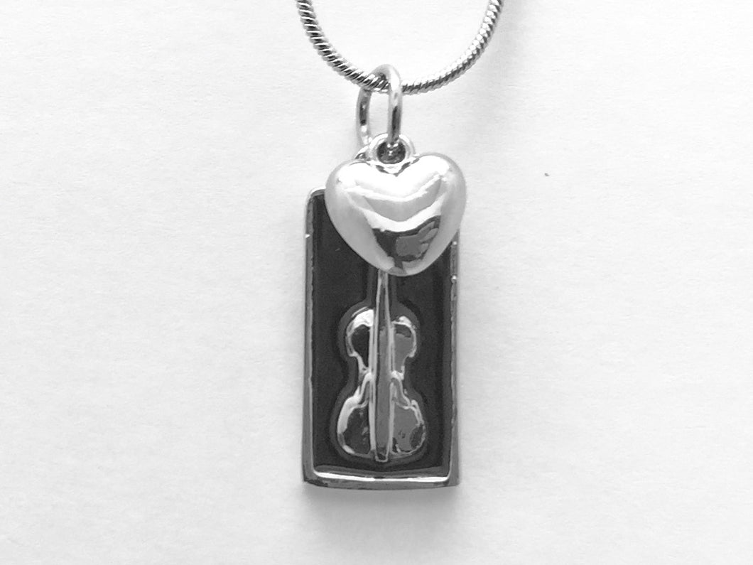 Violin Necklace Black