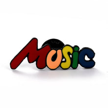 Load image into Gallery viewer, Rainbow &quot;Music&quot; Enamel Pin
