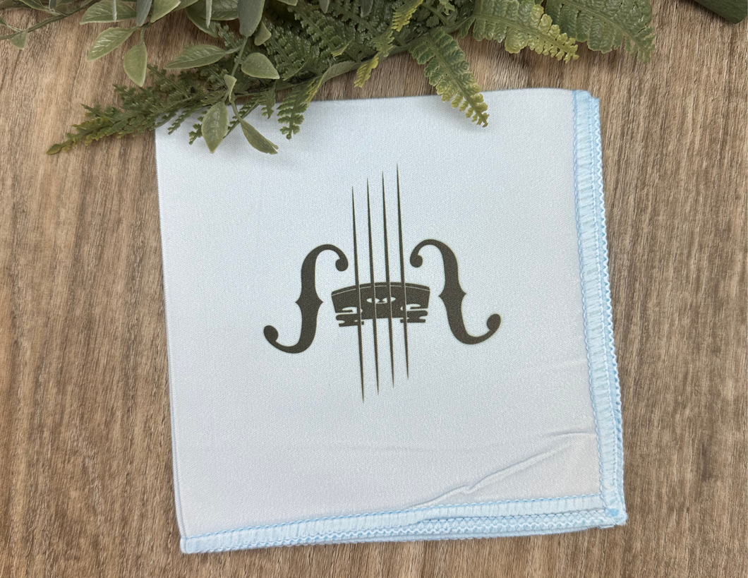String Instrument Illustration Cleaning Cloth