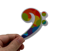 Load image into Gallery viewer, PS Single Bass Clef Bubble Sticker
