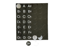 Load image into Gallery viewer, Musical Alphabet Magnets - Black
