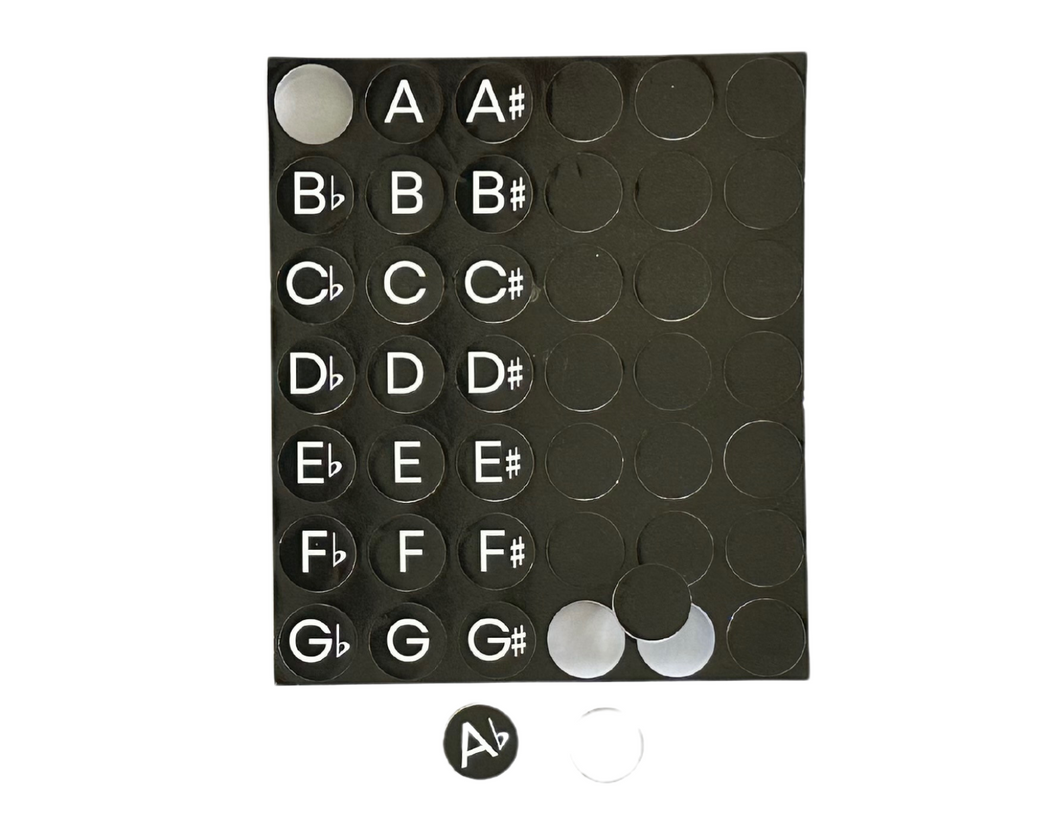 Musical Alphabet Magnets - Black